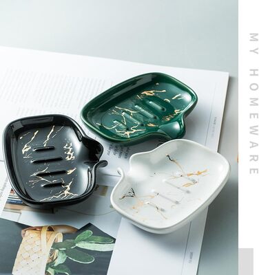 Набір аксесуарів для ванної кімнати 4 шт. сірий, з дозатором мила, мильницею та склянками для зубних щіток, з малюнком 