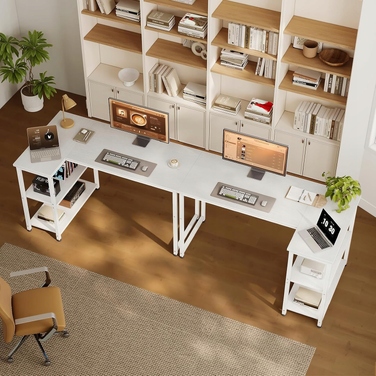 Кутовий стіл Coleshome, 120 x 70 x 75,7 см, білий