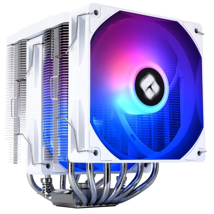 Кулер для процесора Thermalright Peerless Assassin 120 Digital Black, з цифровим дисплеєм, 6 тепловими трубками, ARGB, для AM4/AM5, Intel LGA1700/1851/1200/115x, чорний