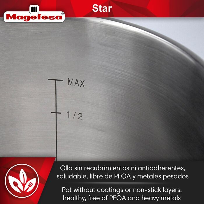 Скороварка MAGEFESA Star 10 л, традиційна, пластикова ручка