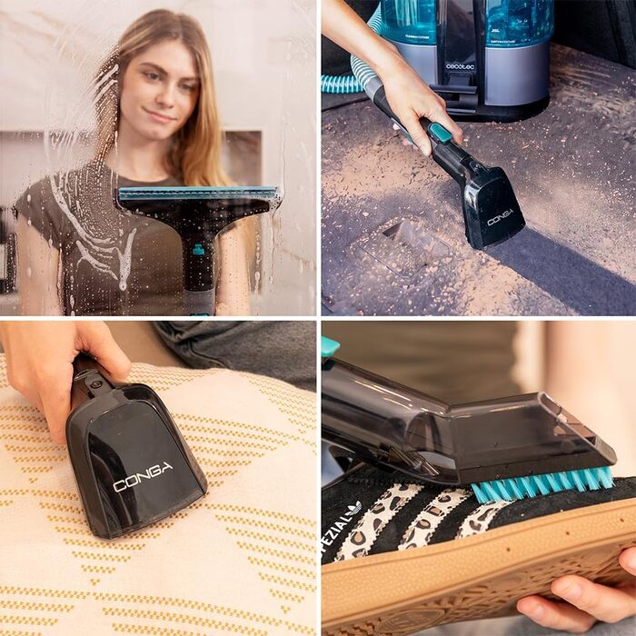 Пилосог Cecotec Conga 1700W 3-в-1 для чищення килимів та м'яких меблів, резервуари 1600/950 мл, радіус 9м