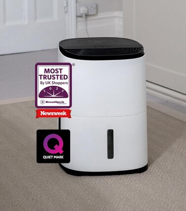 Зволожувач повітря MeacoDry Arete One 6L з очищувачем повітря | Компактний, тихий (32 дБ), для спальні, невеликих приміщень та квартир | Фільтр HEPA H13 | 1,8L резервуар | AreteOne-6L