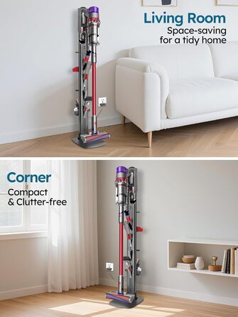 Підставка для пилососа JUPELI, сумісна з V15, V11, DC30, DC31, DC34, DC35, DC58, DC59, DC62. Металева підставка для бездротового пилососа та аксесуарів