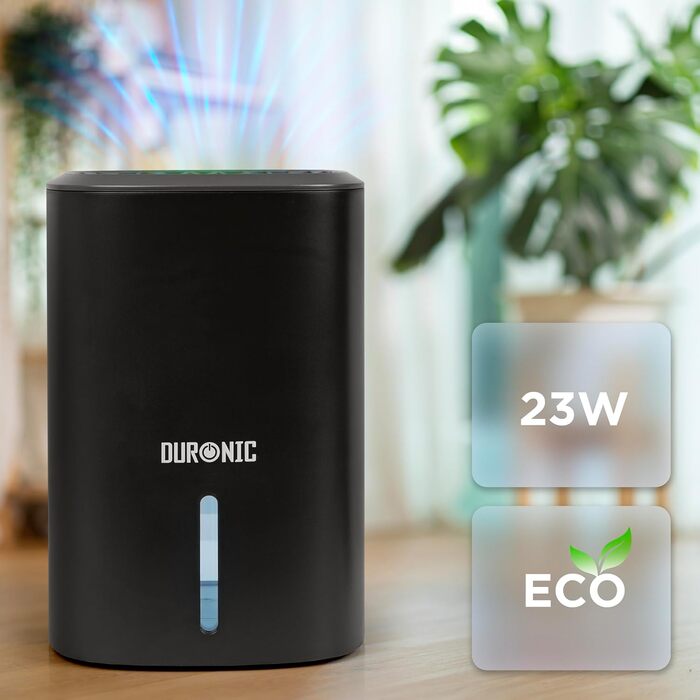 Зволожувач повітря Duronic DH06 WE – тихий осушувач для кімнат 5-10 м², об'ємом 0,8 л, 23 Вт, проти цвілі та конденсату