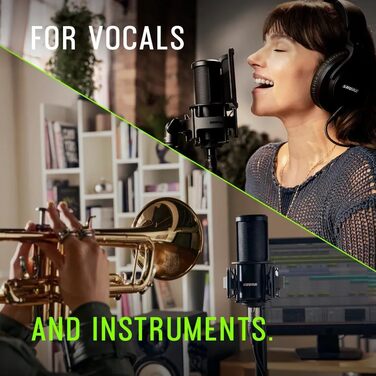 Мікрофон студійний Shure SM4 XLR конденсаторний для вокалу та інструментів, набір SM4-K-KIT