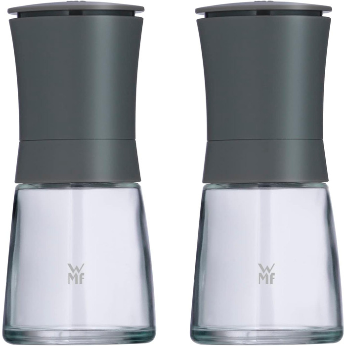 Набір млинок для солі та перцю WMF Trend 2 шт., сірий, з керамічним жорном, для спецій, придатний для миття в посудомийній машині