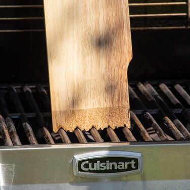 Cuisinart CCB-100 Grill Cleaning Brush with 3 Bristles (BBQ Wood Scraper Grill Cleaning)