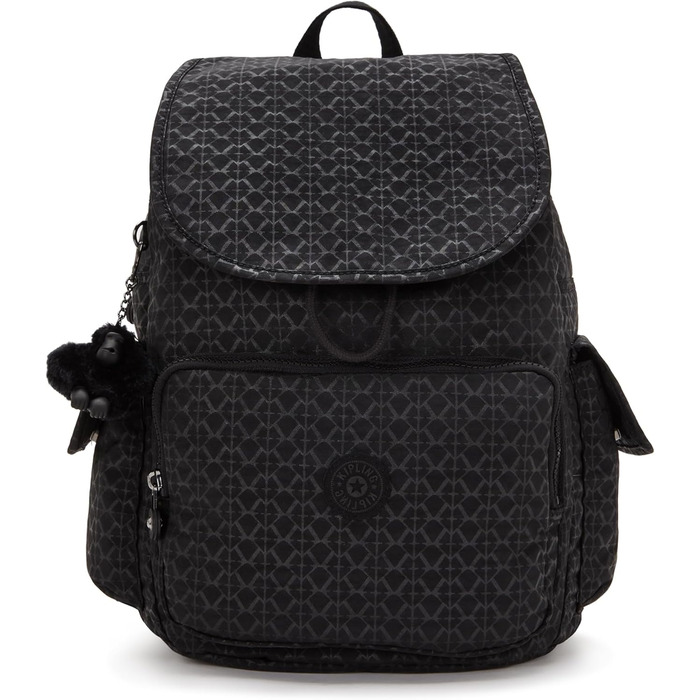Рюкзак Kipling CITY PACK середній, коричневий, вишивка Signature