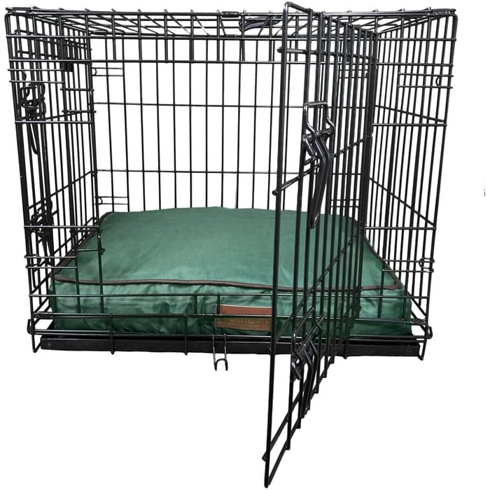 Ліжко для собак Ellie-Bo, XXL, 117x75x10 см, зелене, водонепроникний матеріал, м'яка та миюча подушка