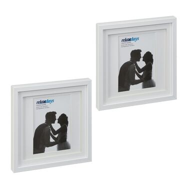 Relaxdays 25x25 cm Picture Frames, 2-Pack