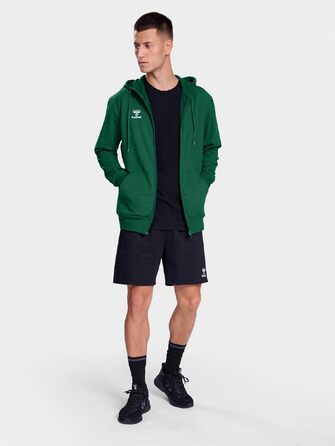 Чоловіча спортивна куртка Hummel Hmlgo на блискавці, зелена, розмір S