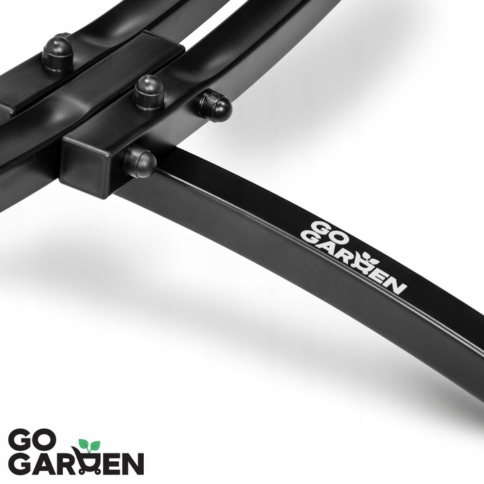 Стійка для гамака Go Garden металева, чорна, двомісна 2в1