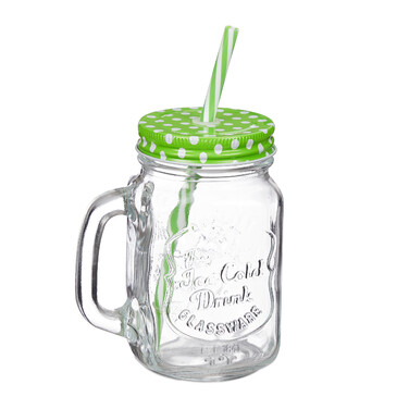 Relaxdays Set of 8 Colorful Drinking Glasses with Lids