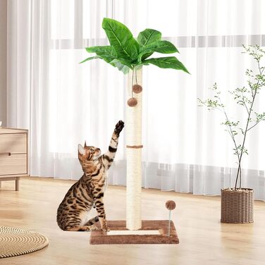 Котячий кігтетоп Leisuremix XXL, 80 см, зелений, сучасний дизайн, для великих котів