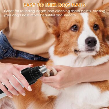 Електричний точило для кігтів собак Ntrjtrss USB, тихий точило для кігтів собак для великих, середніх та малих собак та котів