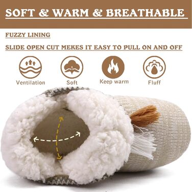 Тапочки халатні жіночі COFACE Lammfell, зимові, теплі, з плюшу, кремового кольору (39/40 EU)