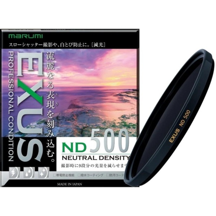 Нейтральний світлопоглинаючий фільтр MARUMI EXUS ND500 82мм