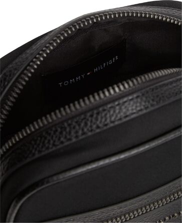 Чоловіча сумка-месенджер Tommy Hilfiger Repreve Mini Reporter з зовнішньою кишенею, чорна