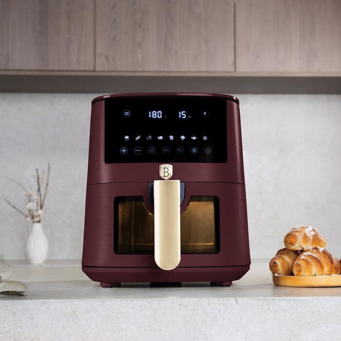 Фритюрниця Berlinger Haus Leonardo Collection 5L з цифровим дисплеєм та 8 автоматичними програмами, 1400 Вт, без олії