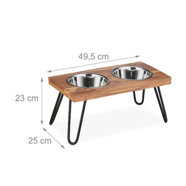 Relaxdays Nap Stand Acacia Wood XL