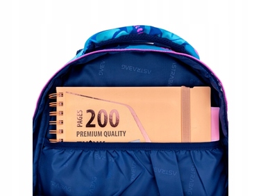 Багатофункціональний шкільний рюкзак AstraBag, синій багатоколірний, 20 л