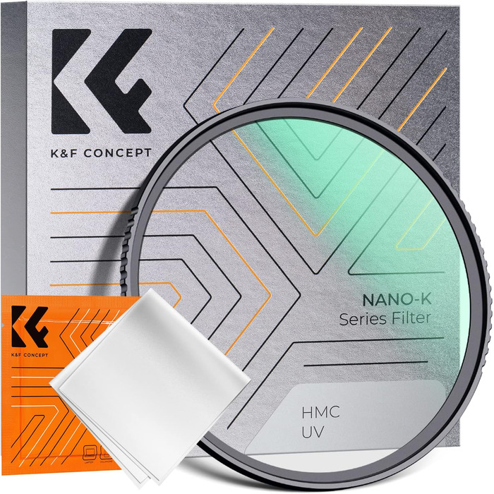 Фільтр K&F CONCEPT: поляризаційний (CPL) + захисний (UV), серія Nano Klear (58 мм)