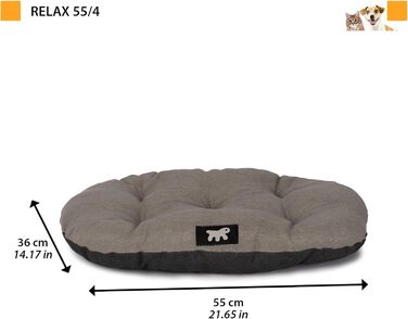 Крісло-лежанка для собак та котів Ferplast Relax, 78x50 см, бавовна, Ottanio (м'ятно-блакитний), з м'якою підкладкою, для будки та авто, можна прати