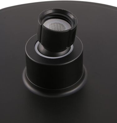 aquaSu® Shower Set Acana | Black | Showerhead: 3 spray patterns, pattern change via button & 12 cm spray plate | 150 cm metal shower hose | 60 cm shower rod | slider | anti-limescale nozzles | 72288 9 (Black - Bacila - Showerhead 24 Cm)