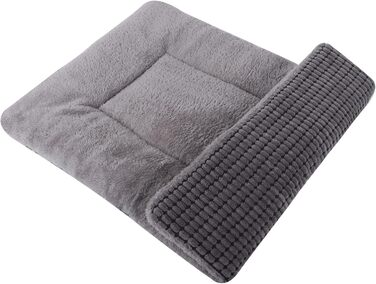 Dog Bed Soft and Warm Mat Dog Cushion Washable Cozy Reversible Pet Sofa Cushion PS085 (106x71 cm, Grey)