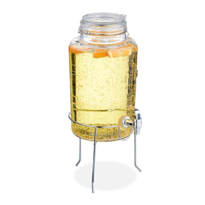 Relaxdays 5 L Drink Dispenser with Stand