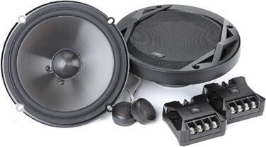 Автомобільна акустика JBL Club 6500C, 180 Вт, 2-смугові компонентні динаміки 16 см, шовкові твітери, кросовери, чорні