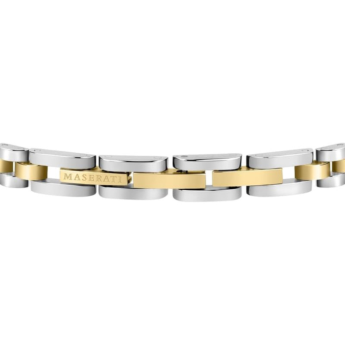 Браслет чоловічий Maserati Jewels з нержавіючої сталі, 21 см, сріблястий (JM320AST08)