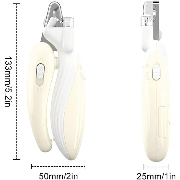 Тример для когтів домашніх тварин DONGKER з LED-підсвічуванням та гострою клинком, для собак та котів середніх та маленьких порід
