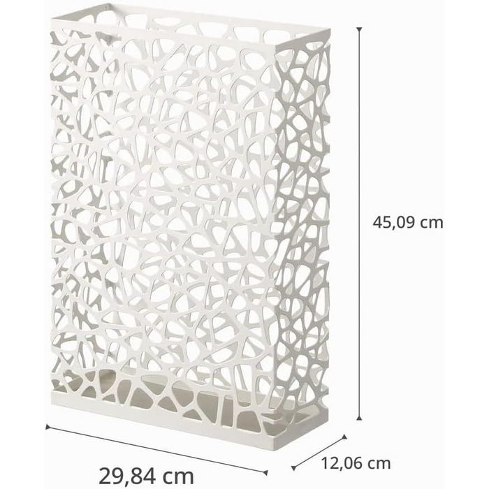 Підставка для парасольок YAMAZAKI NEST Wide, сталева, біла, 30 x 12 x 45 см