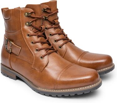 Чоловічі мотоциклетні черевики Bruno Marc: класичні черевики-човники, коричневі (39 EU)