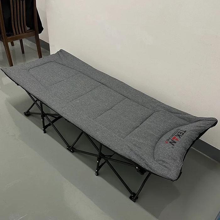 Ліжко з матрацом Tekan, 190 см x 66 см, сіре