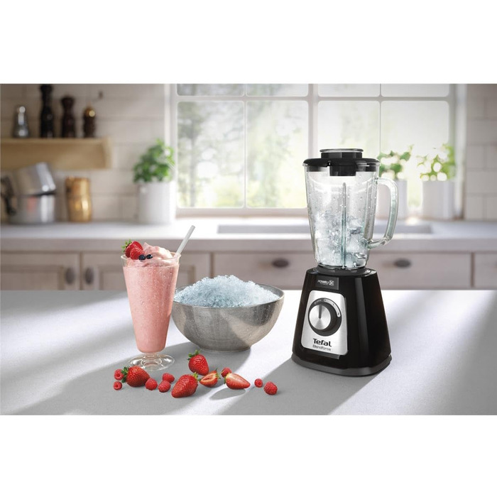 Блендер Tefal BL4358, стаціонарний, скляна чаша 1.75 л, чорний