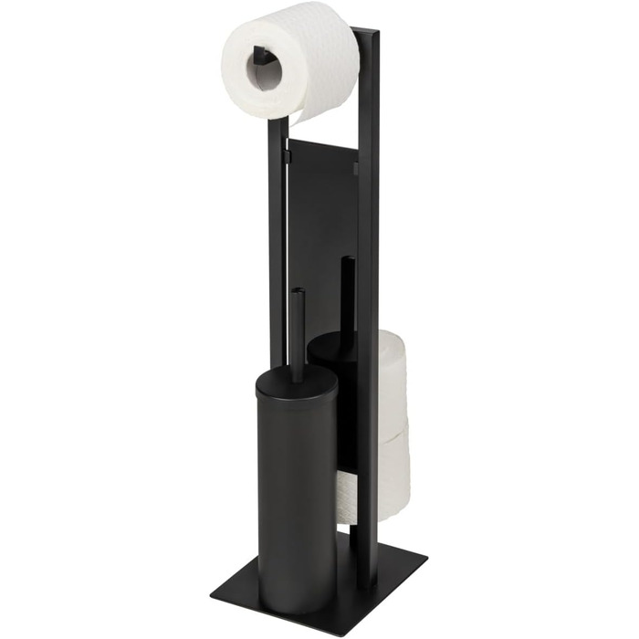 Набір для туалету WENKO Rivalta: настінний, з матовим покриттям, з склокераміки, чорний