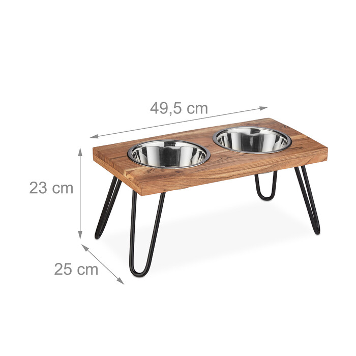 Relaxdays Nap Stand Acacia Wood XL