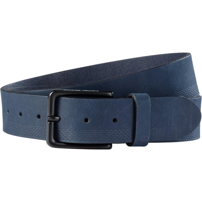Чоловічий шкіряний ремінь Camel Active з нубуку (M, темно-синій)