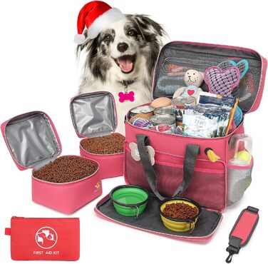 Транспортна сумка для домашніх тварин з багатьма кишенями, ідеальна для подорожей та перевезення котів та собак