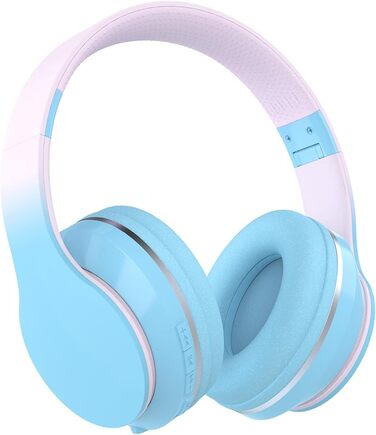 Дитячі навушники Xunpuls Bluetooth Over-Ear з мікрофоном (синій)