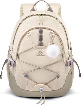 Шкільний рюкзак LOVEVOOK для підлітків, 5 клас, з нагрудним ременем, легкий, для дівчаток, 8+ років, 15.6