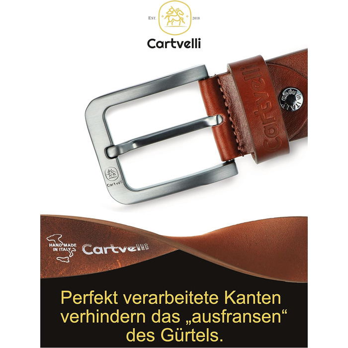 Чоловічий шкіряний ремінь преміум-якості з подарунковою коробкою. Ширина 40 мм, регулюється, підходить для джинсів, чинос, костюма та штанів. Колір: коричневий.