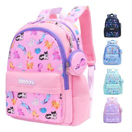 Дитячий рюкзак SUN EIGHT для хлопчиків та дівчаток: легкий, міцний, для садка, школи та подорожей (фіолетовий, рожевий)