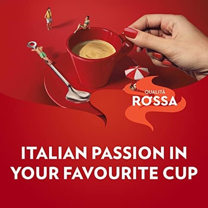 Мелена кава Lavazza Qualità Rossa Classico, для гейзерної кав'ярки та фільтр-кави, інтенсивність 7/10, темне обсмажування, 10 упаковок по 250 г