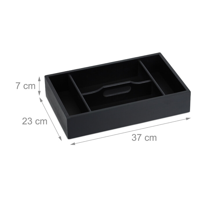 Relaxdays Cutlery Box with Carrying Handle