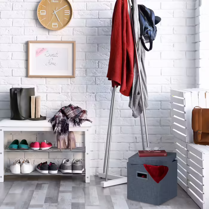 Relaxdays Storage Ottoman with Handles