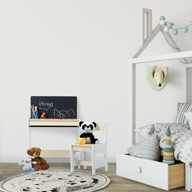 Relaxdays Children's Seating Set with Chalkboard