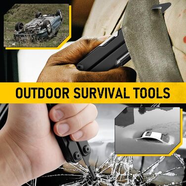 Мультитул BIBURY 10-в-1 з прихованими пінцетом, розбивачем скла, гурткорізом - для кемпінгу, риболовлі, туризму. Ідеальний подарунок для жінок та чоловіків.